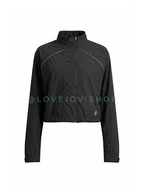 Athleisure | Cropped Running Jacket Superdry Weatherproof Reflective Black 6